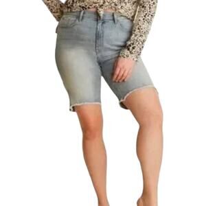 Warp + Weft Women’s BDA Bermuda Jean Shorts Plus Size 20